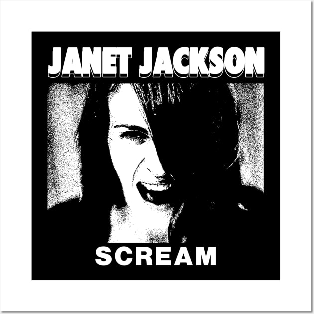 Janet Jackson Scream Wall Art by maybeitnice